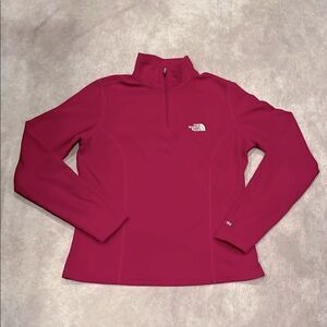 North Face fleece 1/4 zip long sleeve pullover sweatshirt top size small
